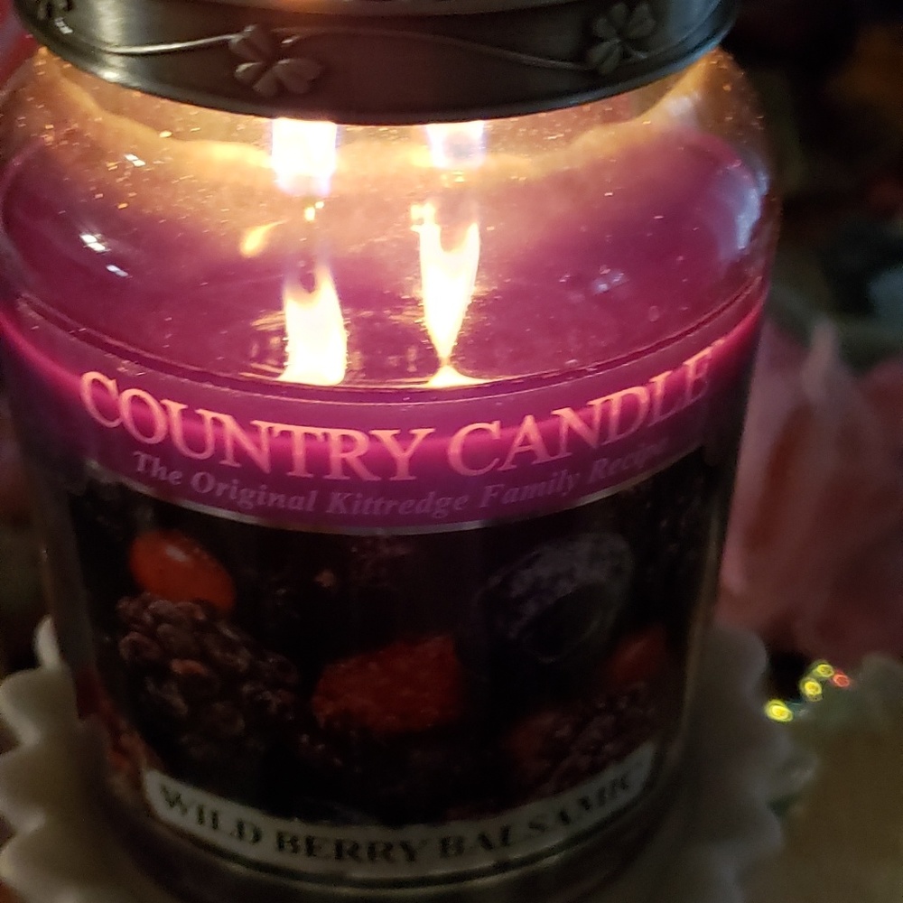 Burned candle